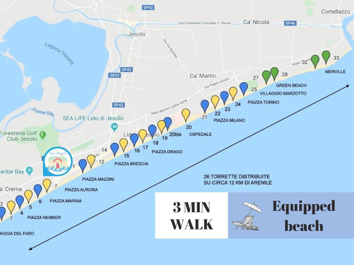 Appartamento Casa Sbrindoli Lido di Jesolo Esterno foto